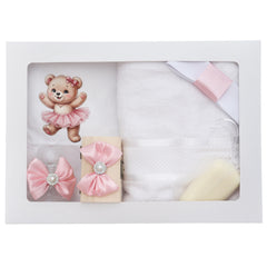 Trusou botez cu ursulet balerina, 7 piese, Recostore®, REC5012/33