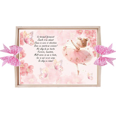 Set tava pentru taiere mot/turta, model Tip Zana, roz, 6 piese, 35x20 cm, Recostore®, REC1967/318