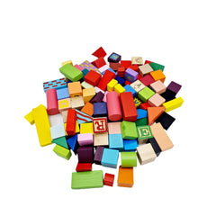 Joc cu cuburi din lemn 22cm x 28 cm, REC2827