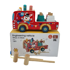 Joc educativ din lemn, multifunctional, 27.5cm x 15cm x 15cm, REC2829