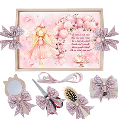 Set tava pentru taiere mot/turta, model Tip Zana, roz pudrat, 6 piese, 35x20 cm, Recostore®, REC1967/329