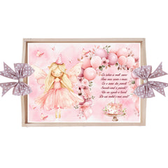 Set tava pentru taiere mot/turta, model Tip Zana, roz pudrat, 6 piese, 35x20 cm, Recostore®, REC1967/329