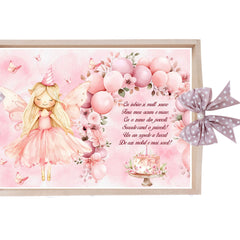 Set tava pentru taiere mot/turta, model Tip Zana, roz pudrat, 6 piese, 35x20 cm, Recostore®, REC1967/329