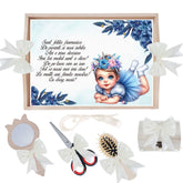 Set tavita pentru taiere mot/turta, model cu fetita, Ivoire, 6 piese, 35x20 cm, Recostore®, REC1967/332