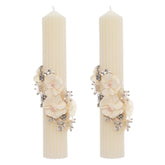 Set lumanari pentru nunta/cununie, ivoire, 2 bucati, REC5001/34