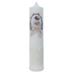 Set doua lumanari mire si mireasa pentru nunta/cununie, Recostore® REC5001/69