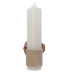 Lumanare botez cu Ursulet, 30x7 cm, moccachino, Recostore®, REC5002/34