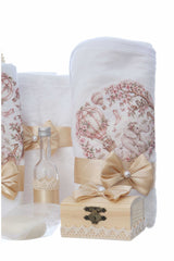Trusou botez cu tematica safari roz, 8 piese, Recostore®, REC3546