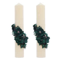 Set lumanari elegante pentru nunta/cununie, 2 bucati, REC5001/37