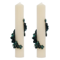 Set lumanari elegante pentru nunta/cununie, 2 bucati, REC5001/37