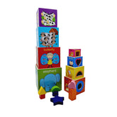 Joc educativ din lemn, multifunctional, dimensiune 27cm x 15cm x 15cm, REC2847