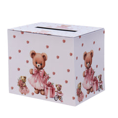 Cutie pentru strans darul la evenimente, model tip Ursulet, 28x20x23 cm, Recostore®, REC3073