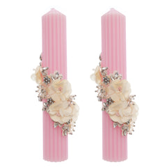 Set lumanari elegante pentru nunta/cununie, 2 bucati, REC5001/40