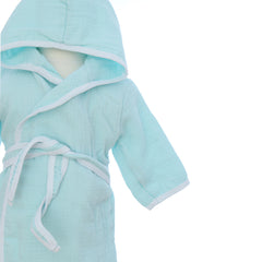 Set baita de a doua zi de la botez, halat si prosop din muselina, borcan mirodenii si cutie, REC3415