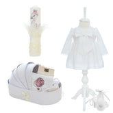 Set trusou botez, model lebada ivoire, 11 piese, REC3441