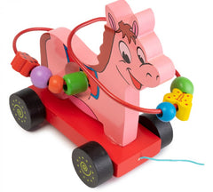 Joc educativ din lemn, magarus, dimensiune 21 cm x 10.5 cm x 18 cm, REC2855