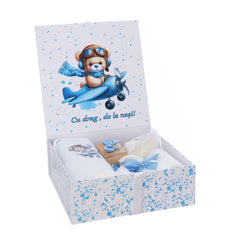 Trusou botez complet botez baieti personalizat cu Ursulet, REC3230