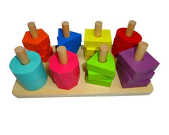 Joc educativ din lemn, dimensiune 22.5cm x 11.5cm x 9cm, REC2861