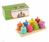 Joc educativ din lemn, dimensiune 22.5cm x 11.5cm x 9cm, REC2861