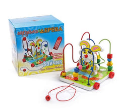 Joc educativ din lemn, dimensiune 20cm x 18cm x 18cm, REC2862