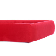 Trusou mot fete, aniversare 1 an, Mos Craciun, catifea rosie, 7 piese, 34x25 cm, REC5011/29