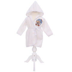 Set prima baita cu nasii, halat, prosop, saculet mirodenii si manusa, model cu Ursulet cu baloane, REC3280