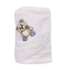 Set prima baita cu nasii, halat, prosop, saculet mirodenii si manusa, model cu Ursulet, REC3279