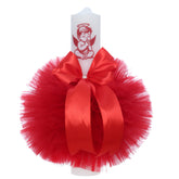 Lumanare cu ingeras de botez, rosu, 30x5.5 cm, REC5004/26