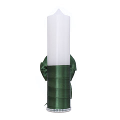 Lumanare botez cu Ursulet, 30x7 cm, verde, REC5002/35