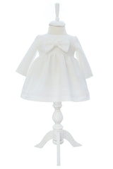 Rochie alba eleganta pentru botez fetita, REC3338