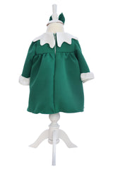 Rochie verde botez, bentita inclusa, REC3259