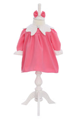 Rochie roz botez fetita, bentita inclusa, REC3261