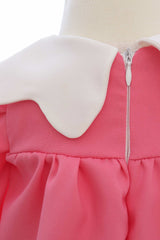 Rochie roz botez fetita, bentita inclusa, REC3261