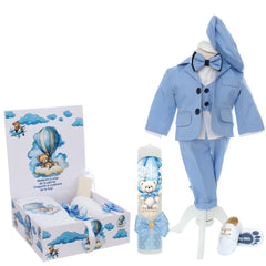 Set botez biserica, personalizat cu Ursulet, REC3224