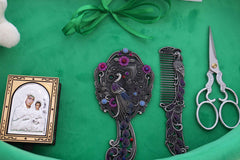 Tavita mot baieti, aniversare un an, catifea verde, 8 piese, 43x32 cm, Recostore®, REC5011/5