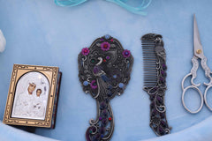 Tavita mot baieti, aniversare un an, catifea bleu, 8 piese, 43x32 cm, Recostore®, REC5011/2