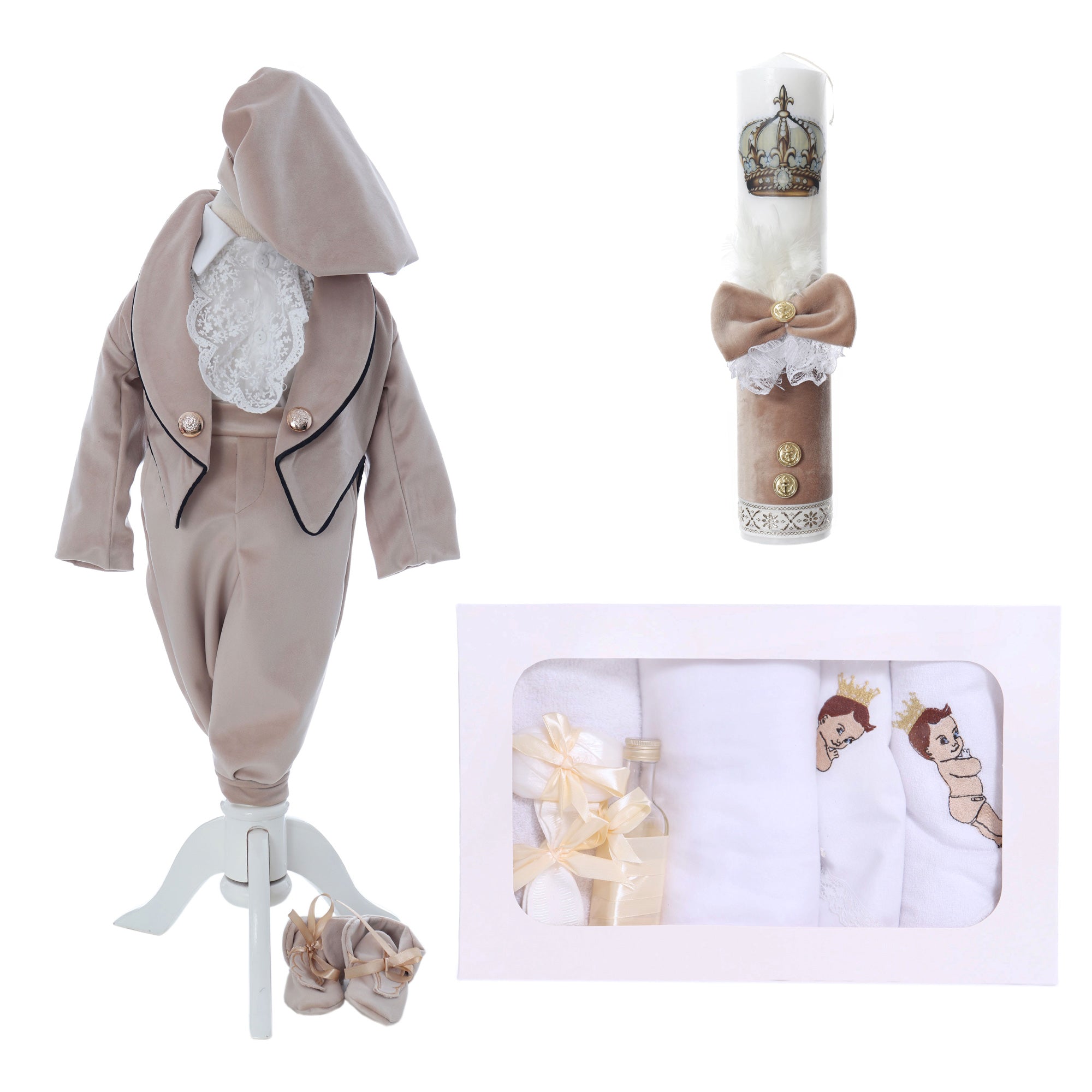 Trusou botez baieti, model Micul Print, REC3182