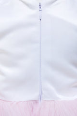 Trusou complet pentru botez de fete personalizat cu lebada, trusou brodat, lumanare, rochita cu bentita si pantofiori, roz-roz pudrat, 12 piese, Recostore®, REC2689