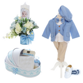 Trusou botez baieti, complet, Mathias, Bleu, 15 piese, REC3118