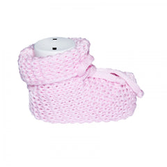Botosei tricotati pentru bebelusi, roz, REC1629
