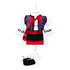 Costum popular din zona Maramuresului pentru botez, Recostore, 5 piese, Rec1