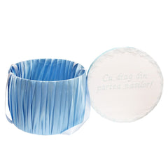 Cutie transport trusou alb-bleu, 30x25 cm, REC1249