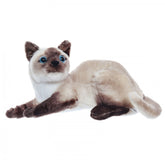 Jucarie de plus, Pisica maro-crem cu sunet, 15x27x11 cm, Recostore, REC2314