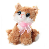 Jucarie de plus, pisicuta cu sunet, portocalie, 25x15 cm, Recostore, REC1901