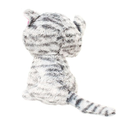 Jucarie de plus, Pisicuta gri cu dungi, Recostore, 13x25 cm, REC1042