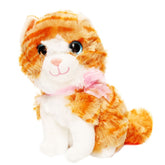 Jucarie de plus, pisicuta, portocaliu, Recostore, 15x28 cm, REC1008