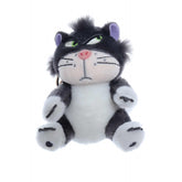 Jucarie de plus tip breloc, Pisicuta gri, 12 cm, Recostore, REC2327