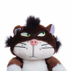 Jucarie de plus tip breloc, Pisicuta maro, 12 cm, Recostore, REC2328