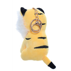 Jucarie de plus tip breloc, Tigru, 12 cm, Recostore, REC2323