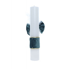 Lumanare pentru botez de baieti, Micul print, Verde smarald, 35x6 cm, Recostore, REC2286